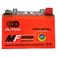 Акумулятор Outdo UTX4L-BS (GEL) 12V4Ah/10HR гелевий