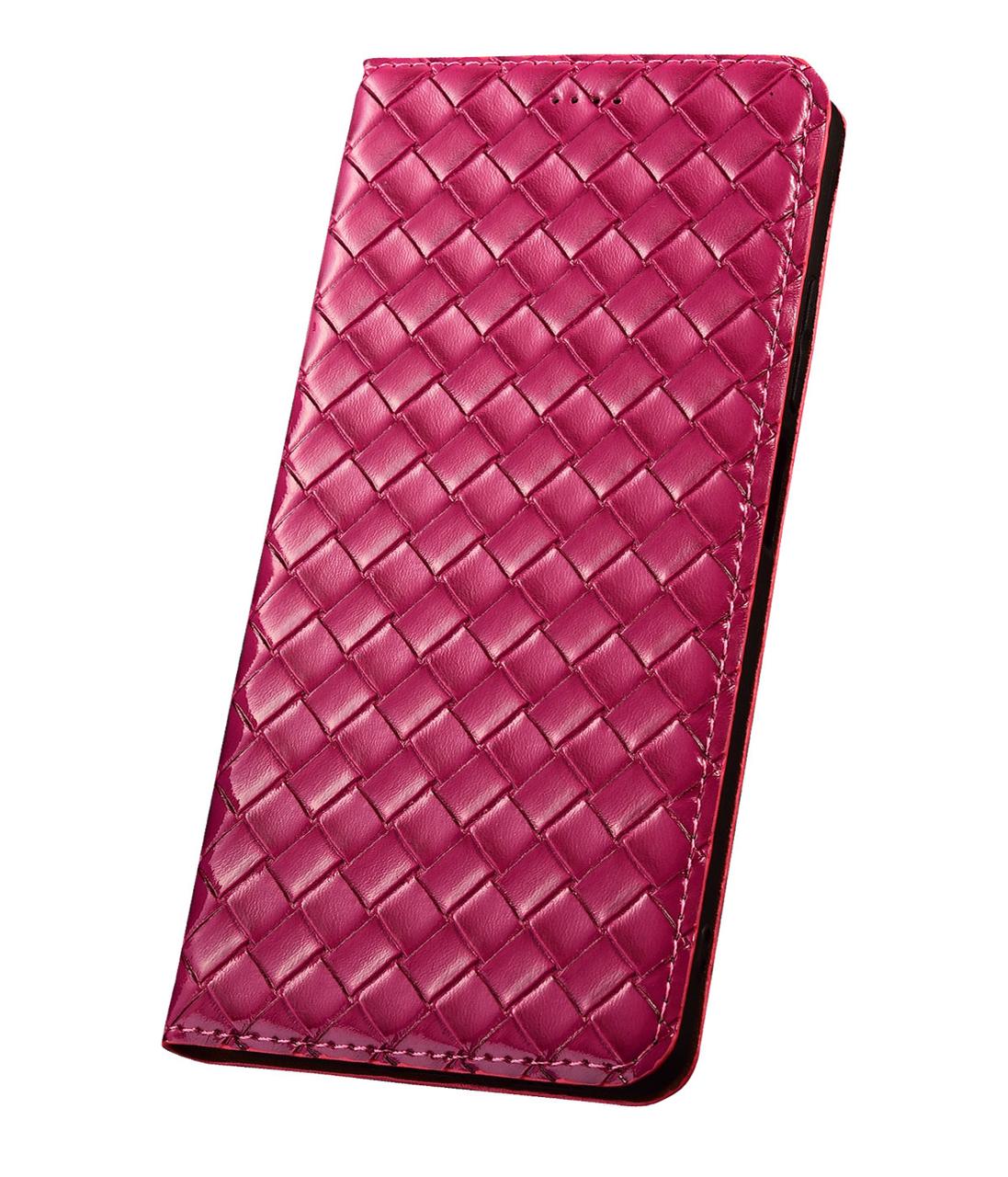 Чохол для Lenovo PHAB 2 з натуральної шкіри протиударний магнітний книжка з підставкою "VENETTA" Рожевий