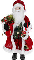 Новогодняя фигурка Санта с носком 46см (мягкая игрушка), красный Bona DP73699