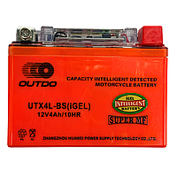 Акумулятор Outdo UTX4L-BS iGEL 12V4Ah/10HR гелевий з індикатором