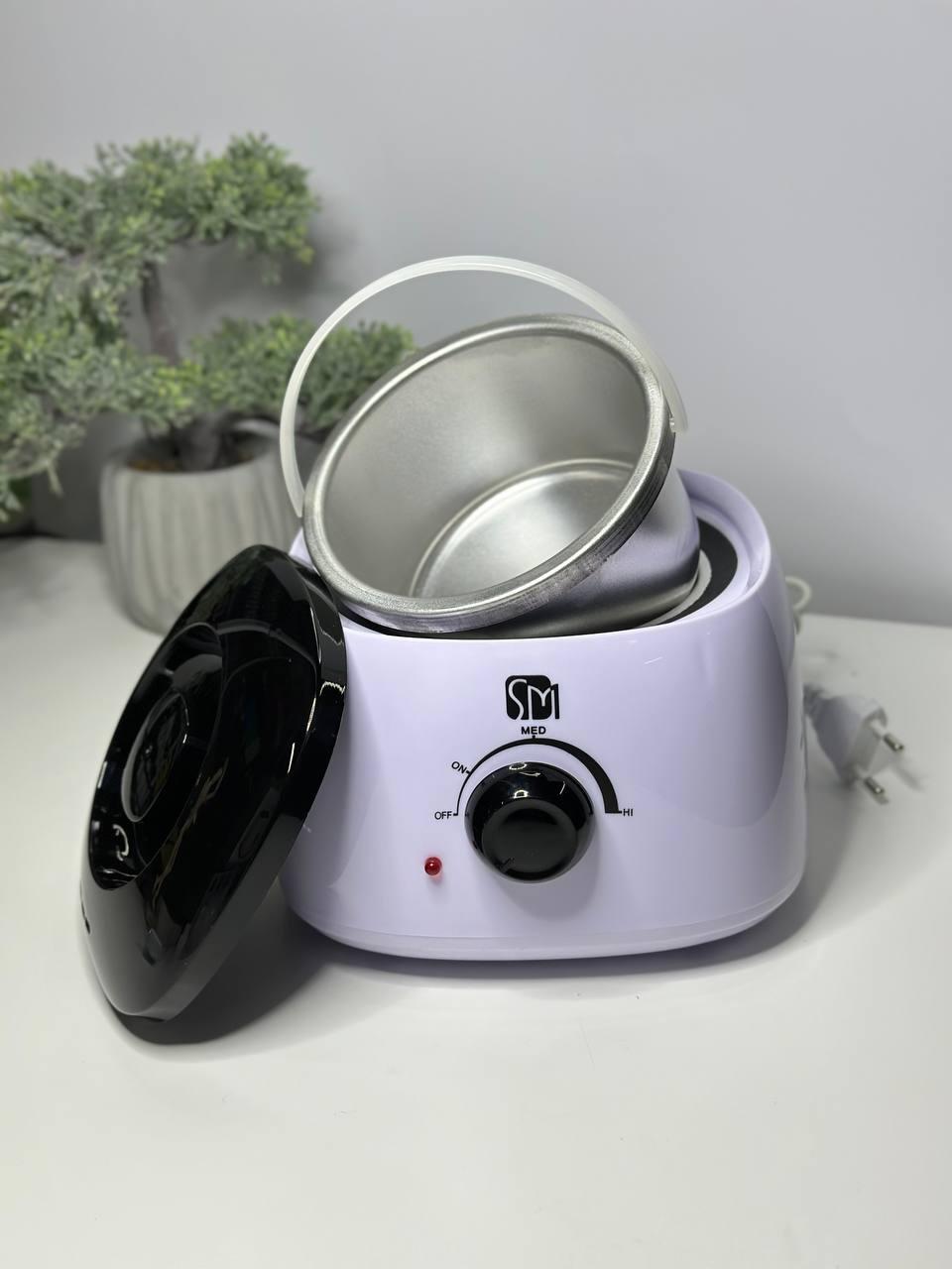 Баночний воскоплав для депіляції білий 400 мл