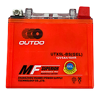 Акумулятор Outdo UTX5L-BS GEL 12V5Ah/10HR гелевий
