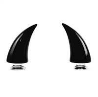 Рожки на шлем Черные на присосках рога для шлема