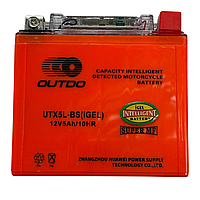 Акумулятор Outdo UTX5L-BS iGEL 12V5Ah/10HR гелевий з індикатором