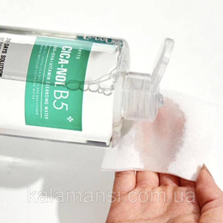 Заспокійлива міцелярна вода Medi-Peel Phyto Cica-Nol B5 AHA BHA Vitamin Cleansing Water 500 мл, фото 1