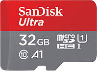 Карта памяти SanDisk microSD 32GB C10 UHS-I R100MB/s Ultra+SD