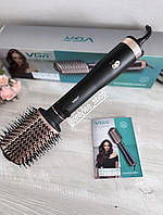 Вращающаяся фен-щетка для укладки волос VGR V-494 с холодным обдувом керамический стайлер 800 Вт Черный