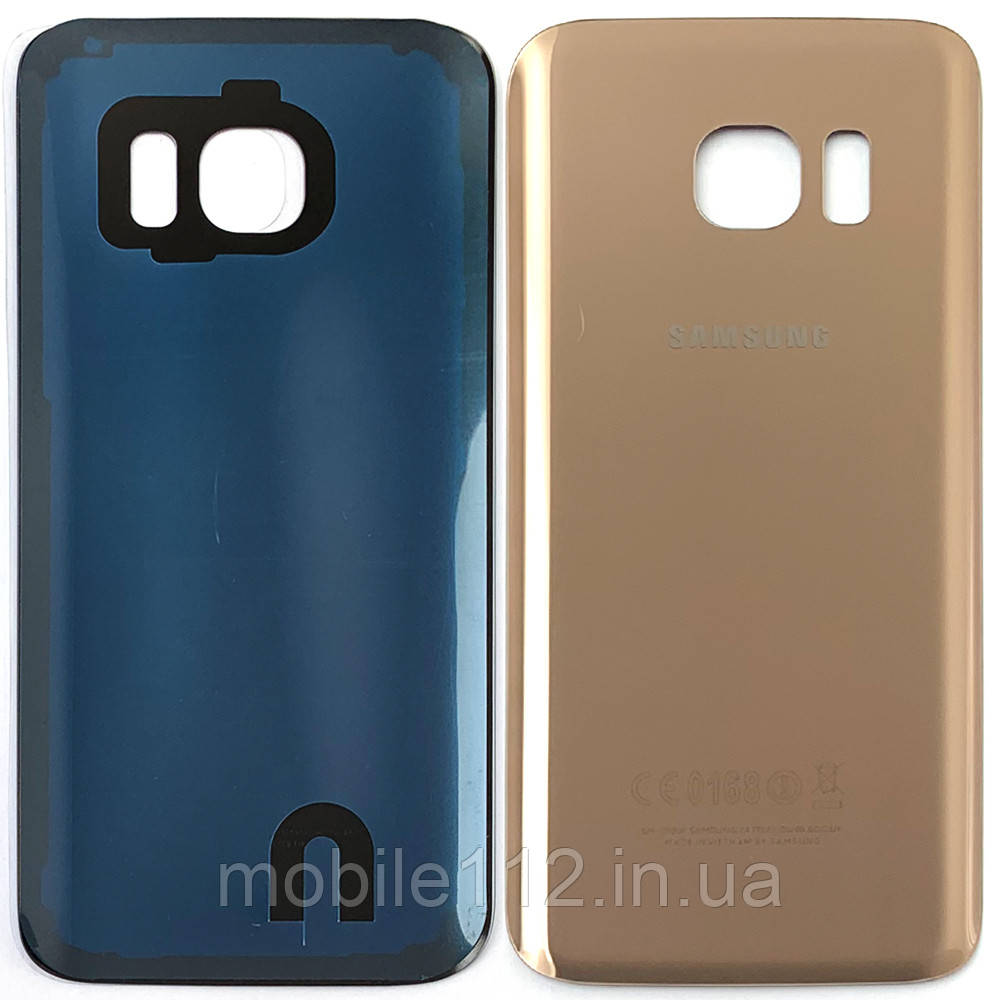 Задня кришка Samsung Galaxy S7 G930F золотиста оригінал Китай, фото 1