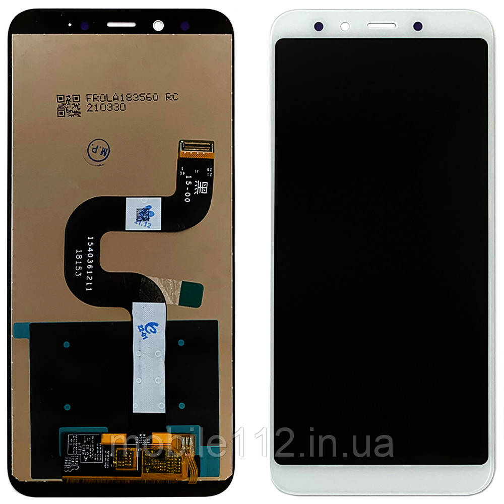 Екран (дисплей) Xiaomi MI A2, MI 6X M1804d2SG з тачскріном білий оригінал Китай
