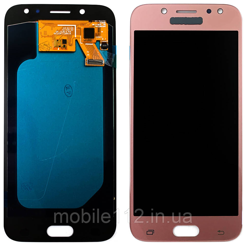 Екран (дисплей) Samsung Galaxy J5 2017 J530F з тачскріном рожевий OLED