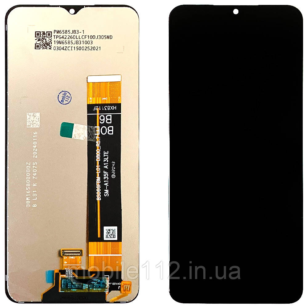Дисплей (екран) Samsung Galaxy A13 4G A135F, A23 A235 A23 5G A236B, M13 M135F, M23 5G M236B, M33 5G M336B з тачскріном (SM-A135F, фото 1