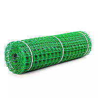 Сетка 50 х 50мм 1м х м Пластиковая Забор Светло-зеленая декоративная