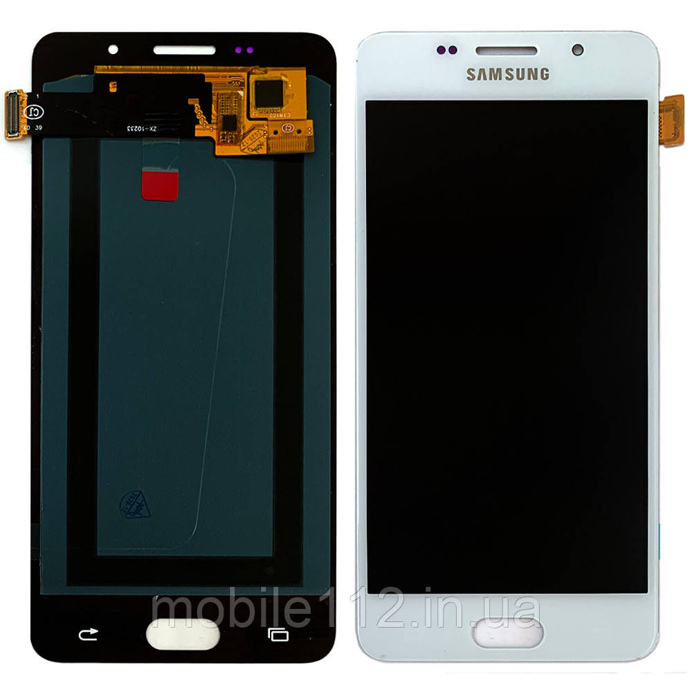 Екран (дисплей) Samsung Galaxy A5 2016 A510F з тачскріном білий OLED