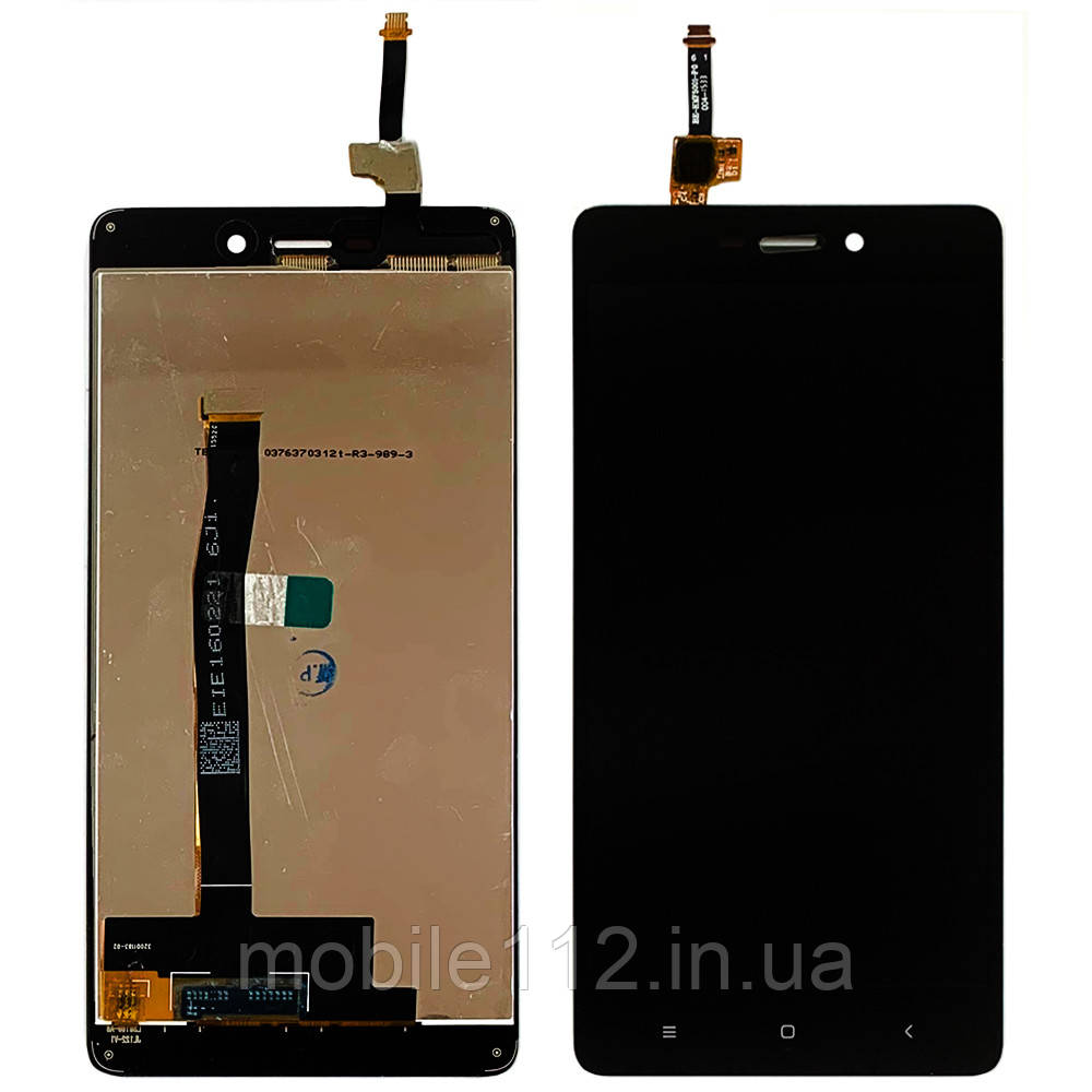 Екран (дисплей) Xiaomi Redmi 3 3 Pro 3S 3X з тачскріном чорний оригінал Китай
