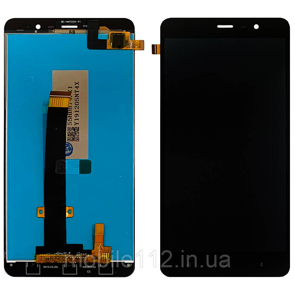 Екран (дисплей) Xiaomi Redmi Note 3/Pro з тачскріном чорний оригінал Китай