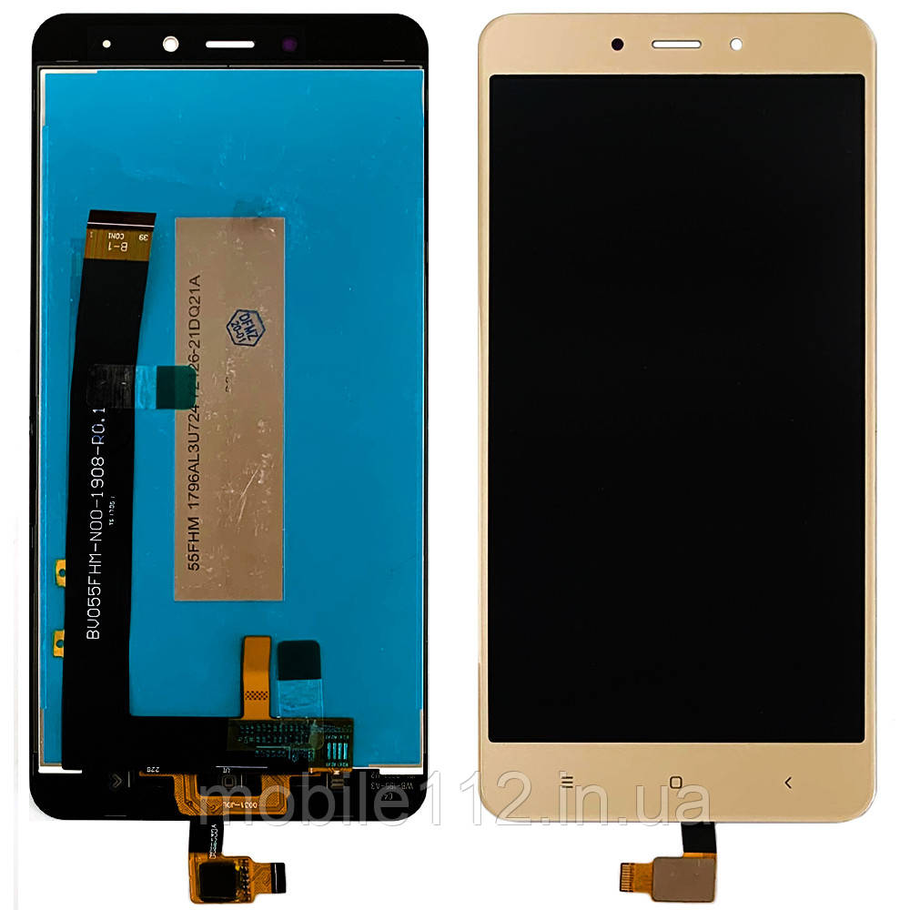 Екран (дисплей) Xiaomi Redmi Note 4 з тачскріном золотистий оригінал Китай