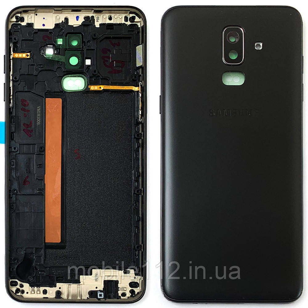 Корпус кришка Samsung Galaxy J8 2018 J810 чорна оригінал Китай