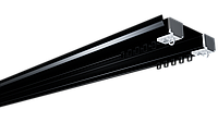 Карниз потолочный алюминиевый усиленный двухрядный, DS-2 черный
