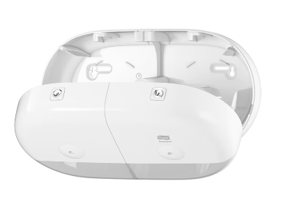 Tork SmartOne® подвійний диспенсер для туалетного паперу у міні-рулонах, білий, арт 682000, фото 3