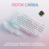 Клавіатура Logitech G715 Aurora Wireless Gaming GX Red Lightspeed/Bluetooth UA Off-White (920-010692, фото 5