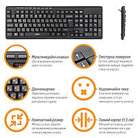 Клавіатура Piko KB-108 USB Black (1283126467103), фото 4