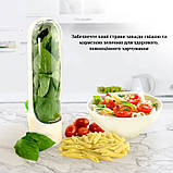 Контейнер для зберігання зелені в холодильнику набір 2 шт HERB SEVER білий (GS-141795), фото 5