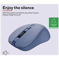 Мишка Trust Mydo Silent Wireless Blue (25041), фото 8