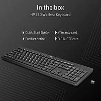 Клавіатура HP 230 Wireless UA Black (3L1E7AA), фото 3