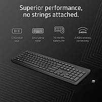 Клавіатура HP 230 Wireless UA Black (3L1E7AA), фото 6