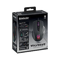 Мишка Defender Wolverine GM-700L RGB USB Black (52700), фото 7