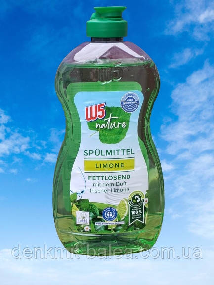 Гель для миття посуду з ароматом Лимона W5 Eco Citrus Spulmittel 500 мл