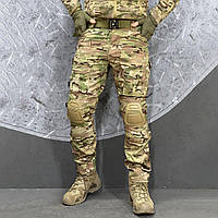 Штани з наколінниками мультикам HAN WILD G2 тактичні бойові армійські штани multicam