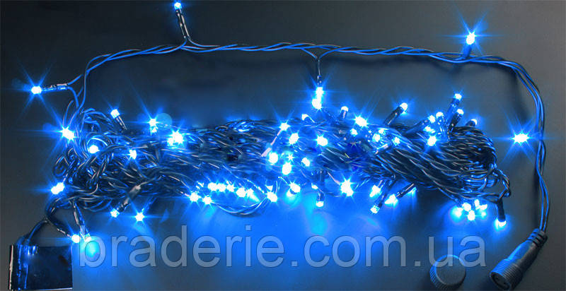 Гірлянда світлодіодна вулична String 10 метрів 100 Led синя