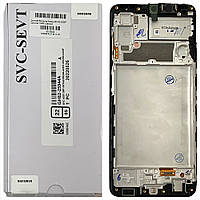 Дисплей (екран) Samsung Galaxy A22 4G A225F з тачскріном (оригінал 100% Service Pack з рамкою)