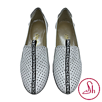 Літні балетки з пефорацією, білого кольору "Style Shoes", фото 5