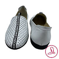 Літні балетки з пефорацією, білого кольору "Style Shoes", фото 7