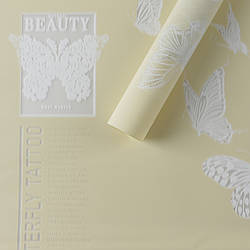 Калька 58х58 см для квітів із малюнком паковання 5 шт.