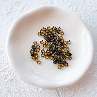 Міні крабики круглі 3 мм металеві Чорні 10 шт