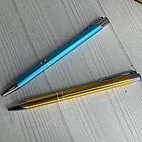 Именная ручка с гравировкой. Железная ручка Голубая цена за шт