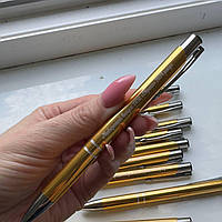 Именная ручка с гравировкой. Железная ручка Золотая цена за шт