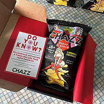 Чіпси Chazz Chips Dick Flavour Box 90 г в подарунковій коробці, фото 4