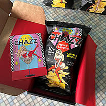 Чіпси Chazz Chips Dick Flavour Box 90 г в подарунковій коробці, фото 3