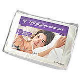 Подушка ортопедична 63х43х10/8 см IDEIA з ефектом пам'яті антиалергенна вісколастик наволочка з блискавкою, фото 9