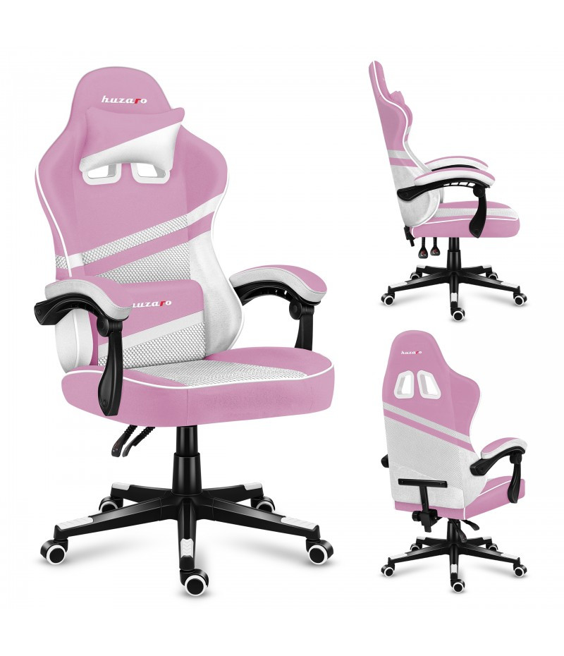 Комп'ютерне крісло Huzaro Force 4.4 Pink тканина