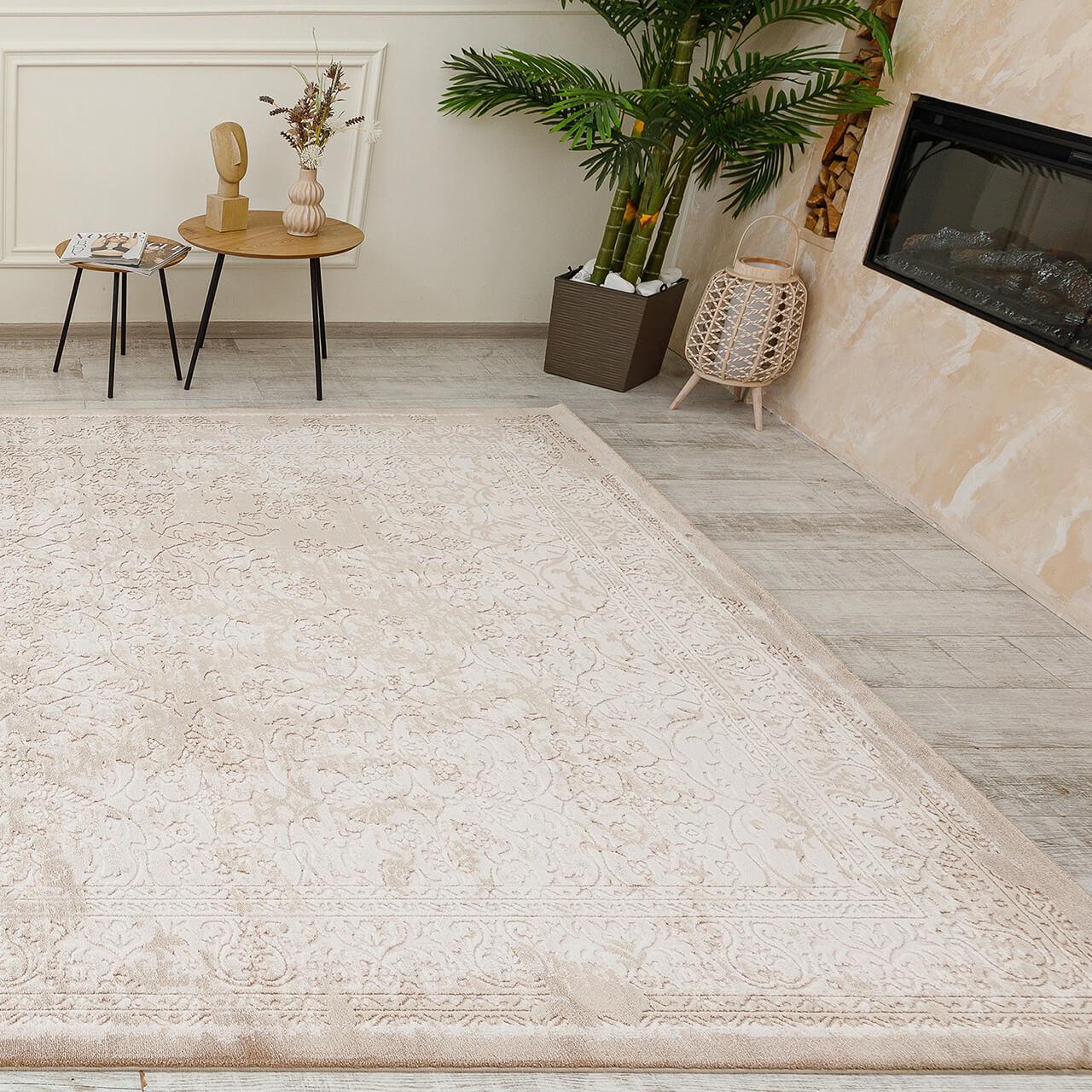 Килим BEYAZIT 8921A 2,4Х3,4 Слонова кістка прямокутник, фото 1