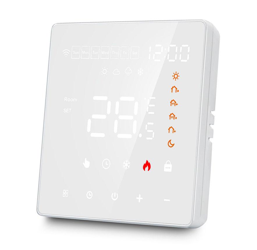 Програмований терморегулятор IN-THERM PT-081 / Білий / заокруглені кути