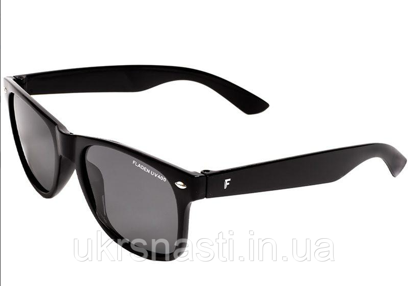 Поляризаційні окуляри для риболовлі сонцезахисні Fladen Polarized Sunglasses Day Black Frame Grey, фото 1