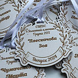Медаль іменна на випускний "Номінація" 7 см одностороння, фото 5