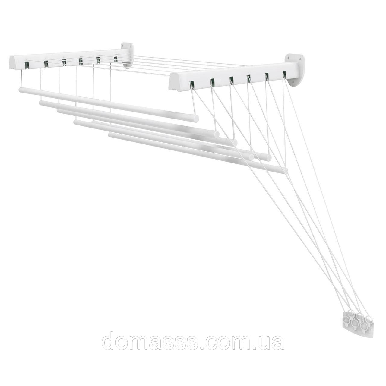 Сушарка для білизни настінно-стельова Casa Si Pick Up 100 White (CS42270X06), фото 1