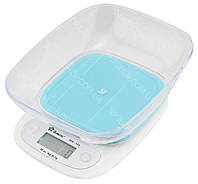 Электронные кухонные весы с чашей на 7 кг Domotec MS-125 Blue (5260) af